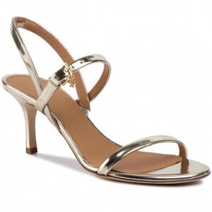 Tory Burch Penelope Slingback Sandal Mirror Metallic Size 9.5